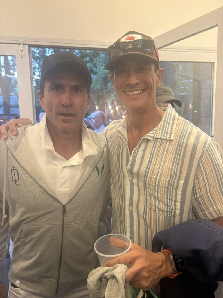 Meeting the players in the clubhouse